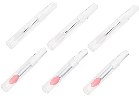 FOYTOKI 6stücke Silikonlippenpinsel Für Damen Make-up Kosmetikpinsel Mit Lidschattenpinsel Und Lippenstiftapplikator Praktisch Und Langlebig