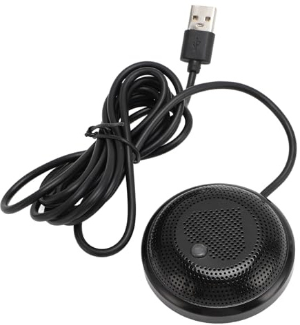 Zunate Konferenz-USB-Mikrofon, 360-Grad-Kondensator-PC-Mikrofon mit Kugelcharakteristik für Videokonferenzen, Aufnahmen, Skype, Plug-and-Play, Aktive Geräuschunterdrückung