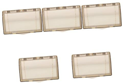 Gadpiparty 5St Anti-Schock-Schutzhülle Steckdosenschutz Steckdosenstecker-Schutz kabelauslass Toilettendeckel mit Druckknopf Druckknopfabdeckung Badezimmerabdeckung Hausbedarf Plastik Golden