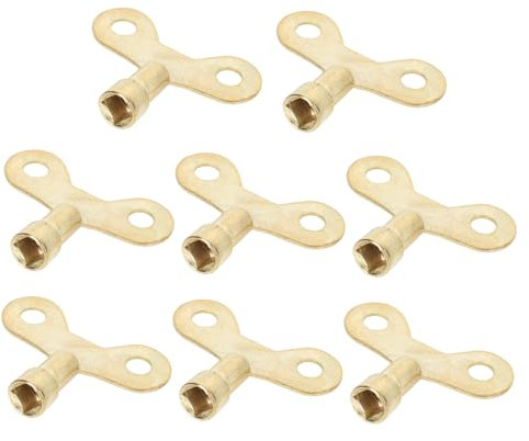 10pcs Radiator Bleed Hole Key Iron Golden for Faucet Home