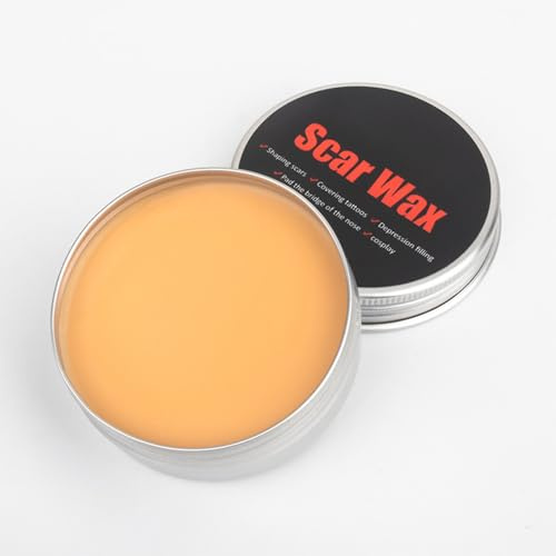 Scar Wax för Halloween Makeup – realistisk sårformande rekvisita ärr vax – lämplig för SFX Makeup, cosplay, karneval, halloween sår, zombie makeup – ljus hudton, 1 burk, 60 g