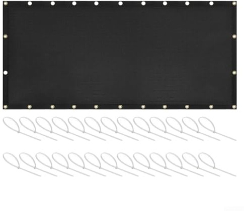 Protector térmico ignífugo para parrilla de 3 x 4 pies, 3 x 6 pies, 3 x 6 pies, 3 x 10 pies, protector de valla y cubierta de fibra de vidrio para exteriores para barbacoa de gas o carbón, tapete de