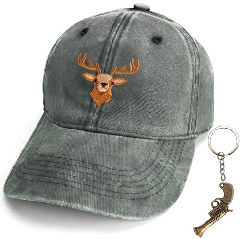 Jagd Cap und Schlüsselanhänger, Jäger Geschenke für Männer, Jagdhut Herren , Zubehör Forst Mütze, Geschenk Jagdzubehör, Jagdbekleidung, Jagd Ausrüstung Mann ,Hunting Geburtstagsgeschenk, Baseball Cap