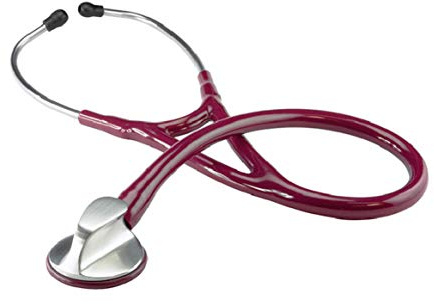 Top-Kardiologie Flachkopf-Stethoskop burgunder