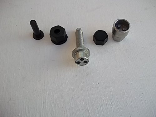 Volkswagen Transporter T5 T6 - SPARE LOCKING WHEEL NUT BOLT KIT - FOR SPARE STEEL WHEELS ONLY - NEW - GENUINE