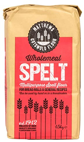 Matthews Cotswold Stoneground Wholegrain Spelt - 1.5kg Bag (Pack of 5)