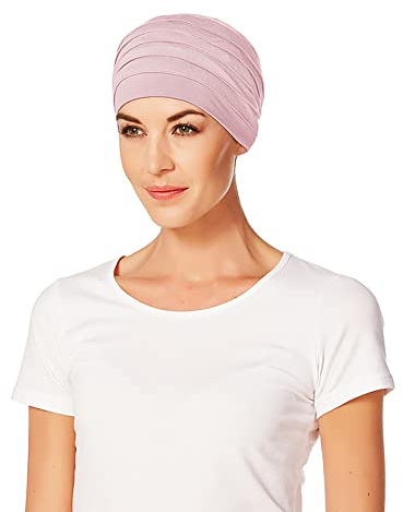 Christine Headwear Damen Christine Headwear Yumuşak bambu türbanı, pembe melanj Yoga turban, Rose melange, 55-61 EU