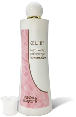 IDRO BATH Bagno aromatico CELLULITE 400 ml + Dosatore Graduato in Omaggio | Bagno aromatico per Vasca Idromassaggio di tutte le marche. Profumo a base di Oli Essenziali, nota aromatica cannella