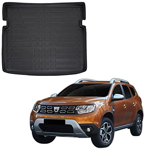 J&J AUTOMOTIVE | Boot Liner, Boot Mat fits Duster 4WD 2010-2017, Water Resistant, Pet Friendly Equipment, Anti Slip, Raised edges, Tailored Fit, Easy to Roll and Clean