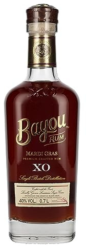 Bayou XO Rum, Made in Louisiana, Handcrafted, Pot-distilled and Gluten Free, 40% ABV, 70 cl