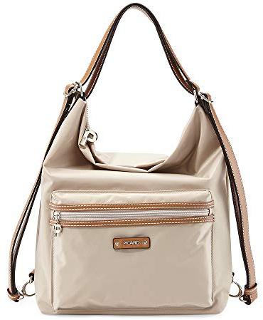 Picard Damen Beuteltasche Und Rucksack SONJA aus Nylon Groß | mit Reißverschluss | Beuteltasche und Rucksack | Alltag, Ausgehen