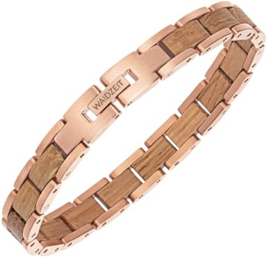 Waidzeit EL_R03 Damen Armband Barrique Holz Rose braun 20 cm