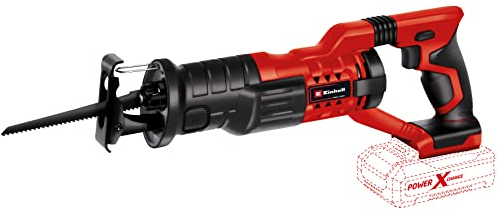 Einhell Sega universale a batteria TC-US 18 Li-Solo (ioni di litio, 18 V, cambio lama senza attrezzi, max. 115 mm in legno, 200 mm in plastica, 10 mm in acciaio, numero di sollevamento: 0-2800,