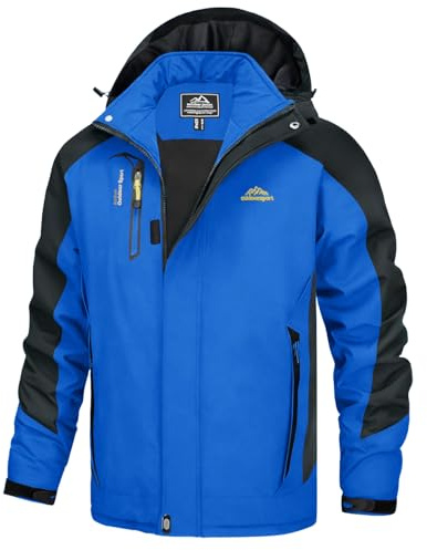 KEFITEVD Outdoorjacke Herren Wasserdicht Softshell Jacke Wanderjacke Winter