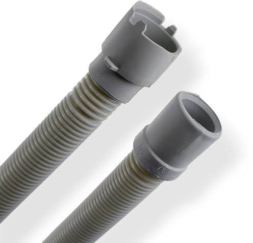 DL-pro Tuyau de vidange Tuyau d'évacuation Tuyau d'écoulement Tuyau de drainage 2 m - 21/28mmØ pour lave-vaisselle compatible avec Beko 1740160300 Whirlpool 481253029419 Indesit C00313336