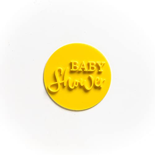 The Cookie Cutter Hub Baby Shower Embosser/Stamp for Cupcakes Fondant Icing Clay Cake Baking Decoration