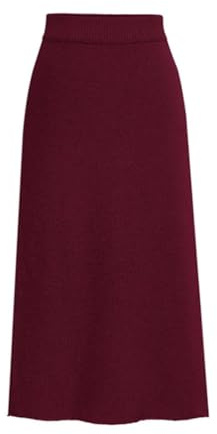 seiveini Jupe en Tricot Femme Longue Élégante Jupes en Laine Coupe Ajustée Automne Hiver