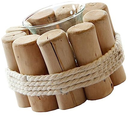 GOOHOCHY Holz Kerzenhalter Für Stabkerzen Einfacher Kerzenständer Haushaltsdeko Als Holzornament Passend Für Stumpenkerzen Und Stabkerzen