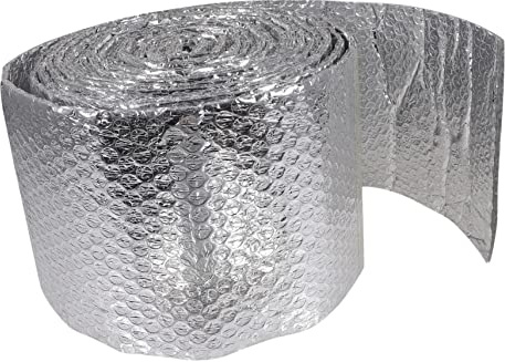jojofuny Insulating Bubble Film Foil Insulation for Winter Reflective Insulation for House for Outdoor Outlet and Pipeline