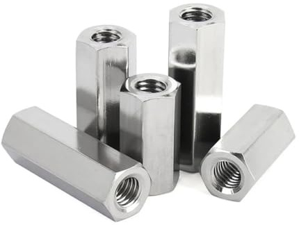 5/10 Stück M2 M2,5 M3 Sechskant-Abstandshalter, Lange Stange, 304 Edelstahl, Kupplung, Sechskantmutter, Bolzen(M2.5 (10pcs),10mm)