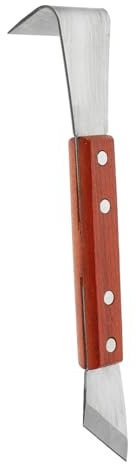 KONTONTY Grattoir à Écorce Manuel pour Arbres Fruitiers Outil Jardinage Léger Manche Bois Ergonomique Coupe-écorce Solide en Acier Haute Dureté, Élimination De L'écorce pour Jardinage Précis