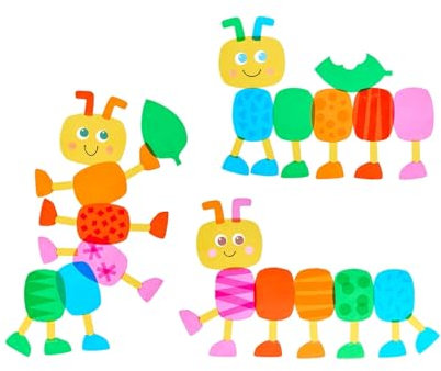 HABA Kit de bricolage pour enfants à partir de 5 ans - Image de fenêtre - Motif chenilles