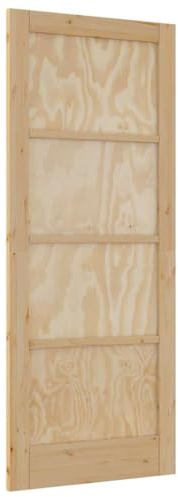 vidaXL Interior Tür ORKDAL Braun 83 x 202 cm Sperrholz, Schlafzimmertür, Rechteckig, Modernes Design, Langlebiges Kiefernholz, DIY-Innenraum für Heimwerkerprojekte, Glatte Funktionalität