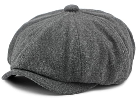 Meioro Boinas Gorras Hombres 8 Panel Newsboy Beret Vintage Tweed Gorra Peaky Blinders Plana Irlandesa Newsies Sombrero Gatsby Cabbie Sombreros de Invierno Gorras de Golf Caps para Hombre Boina