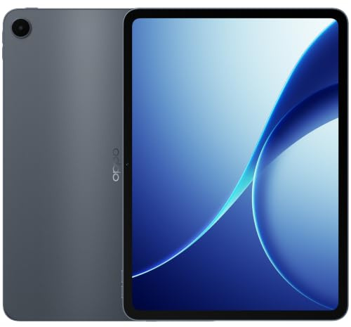 OPPO Pad 5 WiFi Tablet, 11.35 Pollici 2.8K 144Hz Display, 8 GB RAM, 128 GB, MediaTek Dimensity 8350, Quad-Altoparlanti, 9510 mAh Batteria, Nero