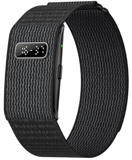 LICAEVEY Pulsera Inteligente, Rastreador de Ejercicios sin Pantalla con Bluetooth 5.0, Rastreador de Actividad de Salud IP68, 100 Días de Espera, Monitoreo del Sueño, Correa de Nailon (Black)