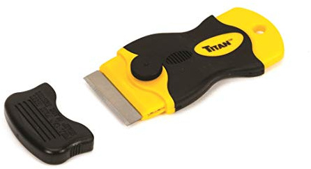 Titan 12031 4-Inch Mini Razor Scraper | Includes 1 Extra Heavy-Duty Razor Blade