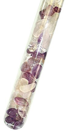 Varilla de Piedras Preciosas para el Agua Potable energizante, 25 cm, Llena de Finas Piedras Preciosas: Mezcla Vital