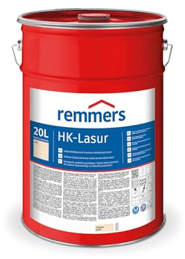 Remmers HK-Lasur 3in1 weiß, 20 Liter, Holzlasur aussen, 3facher Holzschutz mit Imprägnierung + Grundierung + Lasur, Feuchtigkeit- und UV-Schutz