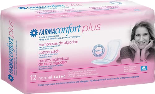 Farmaconfort Compresas de algodón Normal 12 unidades