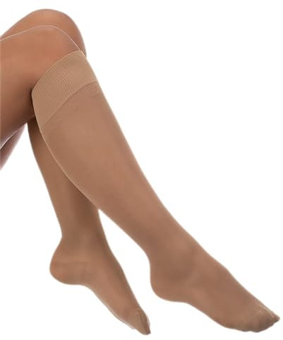 Divertd Compression Stockings for Women 70 Den 8-15 mmHg (Nude, Large/XLarge)