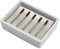 Ulable SUS304 Porta Sapone in Ceramica in Acciaio Inox per Bagno Doppio Strato, Porta Sapone Auto-drenante, Dì No al Sapone Soffice, Pulizia Facile (Bianco)