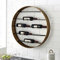 FirsTime & Co. Gold Riverland - Estante Flotante montado en la Pared para Dormitorio, Cocina, Sala de Estar, baño, Oficina en casa, Metal, 31.5 x 4.75 x 31.5 Pulgadas
