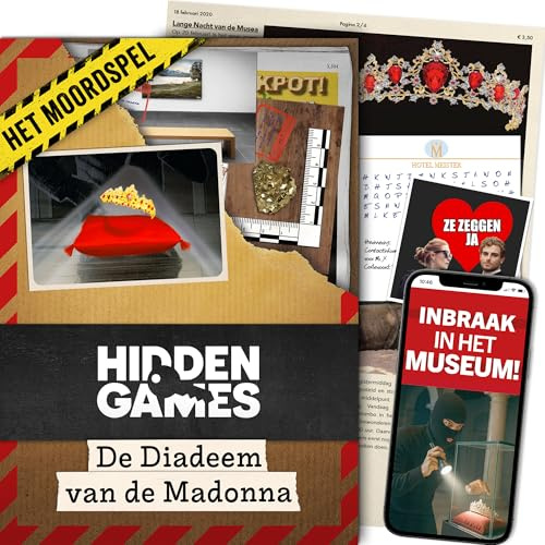 Hidden Games Crime Scene - De 2e case - DE Diadem Van DE Madonna - Nederlandse - Realistisch plaats Delict spel, spannend Detective spel, Escape Room spel
