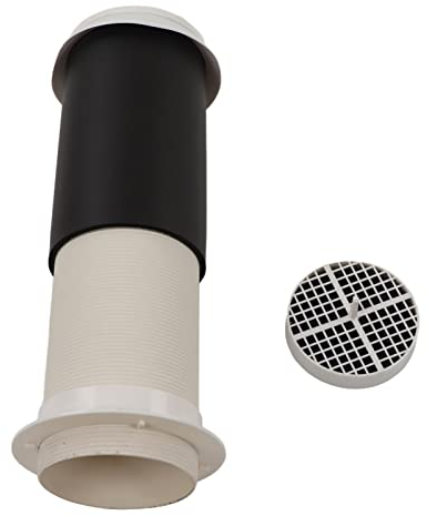 Through Wall Ventilation Kit, Stainless Steel Louvered Vent Hood with Screen Mesh 75mm for House Bathroom Dryer Exhaust Replacement