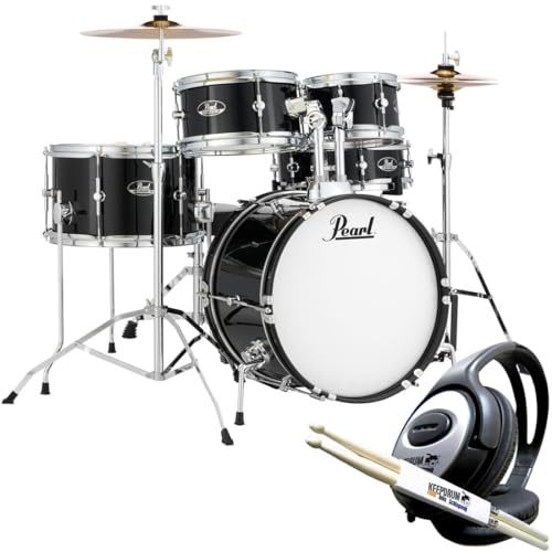 Pearl Roadshow RSJ465C Batterie C31 Junior Noir + casque keepdrum