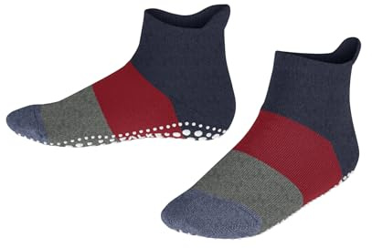 FALKE Colour Block K Hp coton picots sur la semelle 1 paire, Chaussettes Chaussons Mixte Enfant, Bleu Dark Blue Melange 6688, 31-34