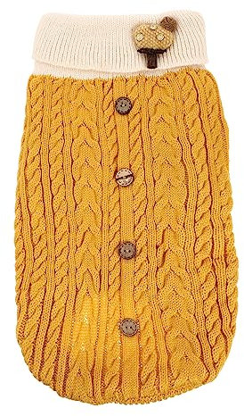 Happyyami 1stück Turtleneck Haustier Winterpullover Für Kleine Hunde Bequemer Und Warmer Hundepullover Aus Dicker Für Herbst Und Winter