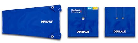 DERBLAUE® Helfer-Set: Leiten von Flüssigkeiten & perfekter Spritzschutz | Enthält flexible Rutsche mit Neodym-Magneten & Ösen, Einfach- & Doppel-Rosette für effiziente & saubere Baustellen