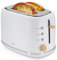 briebe Nordic Toaster mit breitem Schlitz, Toaster für 2 Scheiben, 6 Röststufen, Aufwärmfunktion, Abbrechen, Aufwärmen und Auftauen, Krümelschublade, Nordisches Design, 870 W, Weiß