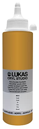 LUKAS Cryl Studio 250 ml, Acrylfarbe in Premium-Qualität, Gold