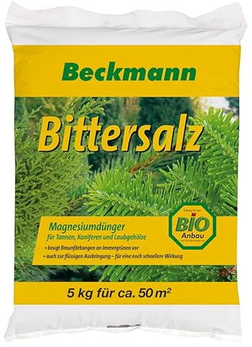 Bittersalz Beckmann Magnesium- und Schwefeldünger für Nadelgehölze 5 kg