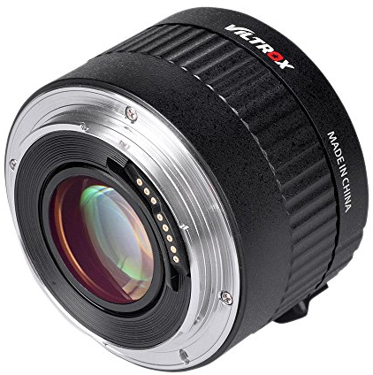 Viltrox C-AF 2X Vergrößerung Tele Extender Autofocus Mount für Canon EOS EF-Objektiv - 5D II 7D 1200D 760D 750D DSLR-Kamera (Schwarz)