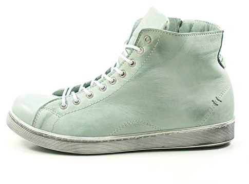 Andrea Conti Schnür-Boots 0341500 High-Top Sneaker Schnürstiefelette, Größe:38 EU, Farbe:Grün
