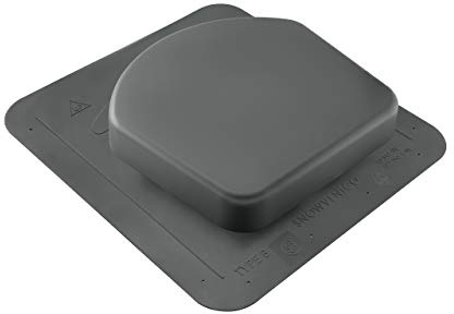 SNOWVENTCO Upper Roof Exhaust Vent, 50 sq. in. (Gray)