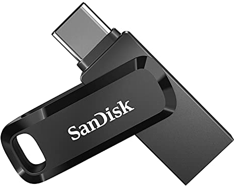SanDisk Ultra Dual Drive Go USB Type-C 1 TB (Android Smartphone Speicher, USB Type-C-Anschluss, 400 MB/s Lesegeschwindigkeit, Nutzung als Schlüsselanhänger möglich)